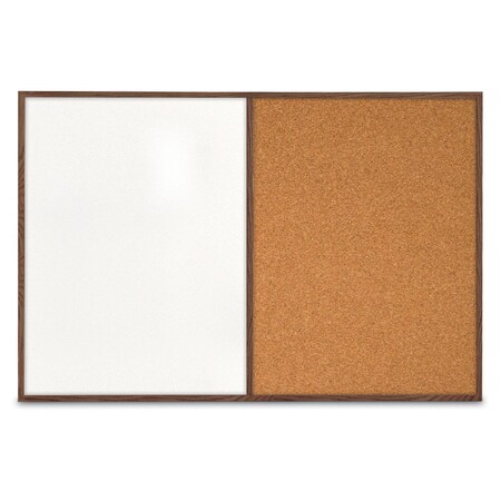 United Visual Products Slim Style Indoor Enclosed Radius Corkbo UVRDS42SB-BLACK-PUMICE